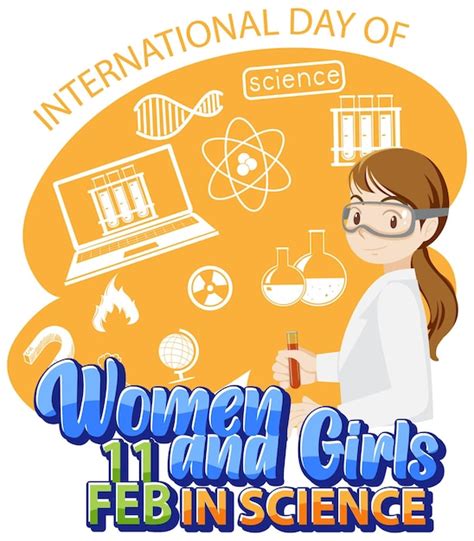 Premium Vector International Day Of Women And Girls In Science