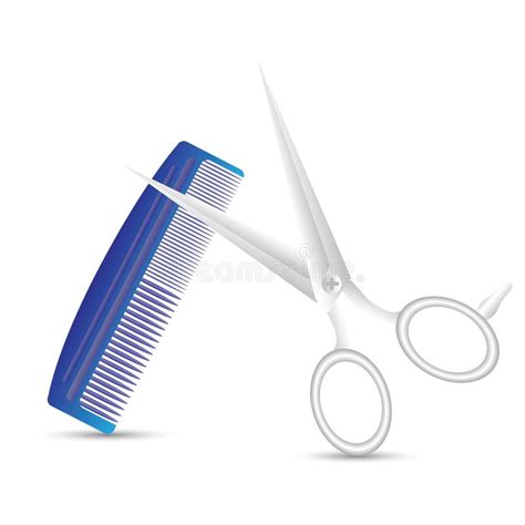 Barber Scissors And Comb Stock Illustration Illustration Of Accessory