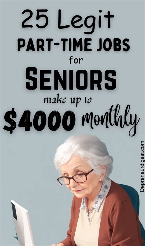 26 Best Paying Part Time Jobs For Seniors 50 Years Artofit
