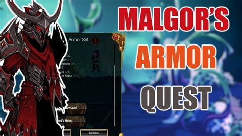 Aqw Build Malgors Armor Set Quest Guide Join Manacradle New Merge