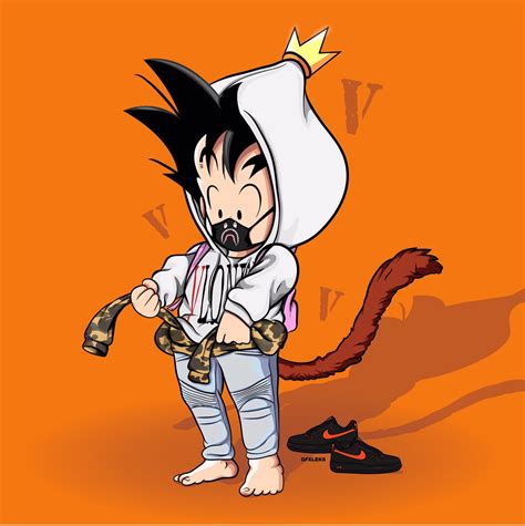 Gfxleks On Twitter Fashion Goku X Vlone