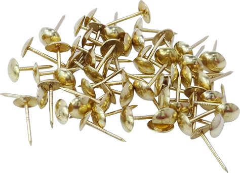 Push Pin Brass Plated Golden Pin Cork Board Thumbtacks Drawing Push