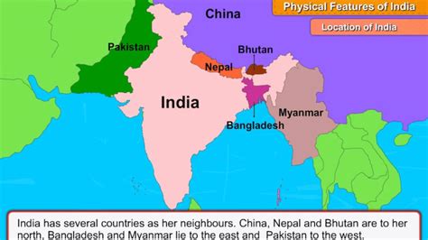 Political Map Of India Neighbouring Countries United States Map