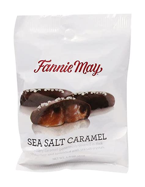 Fannie May Dark Chocolate Sea Salt Caramels 15 Oz