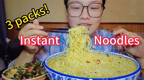 【instant Noodles】today Eat 3 Packs Of Instant Noodles Its So Hard To