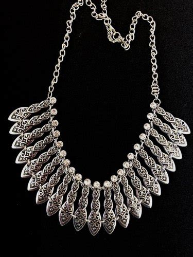 Ritu Crafts And Creations Silver Antique Tribal Oxidised Neckpiece At Rs