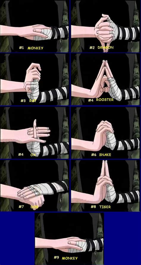Naruto Ninja Technique Hand Seals