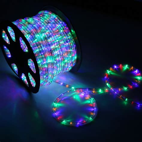 150 Rgb Multi Color Led Rope Light Home Outdoor