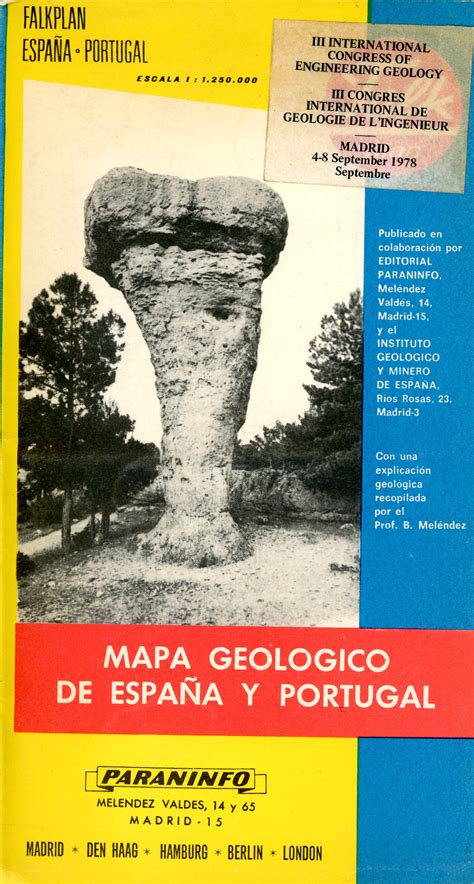 Mapa Geologico de Espana y Portugal Map Høgenhoff Media