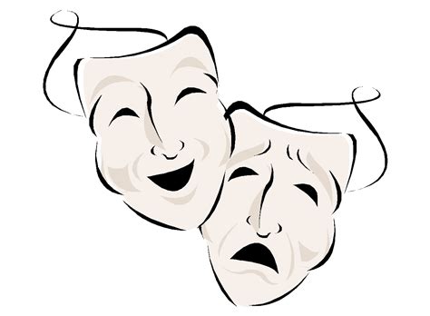 How To Draw Drama Masks Clipart Best