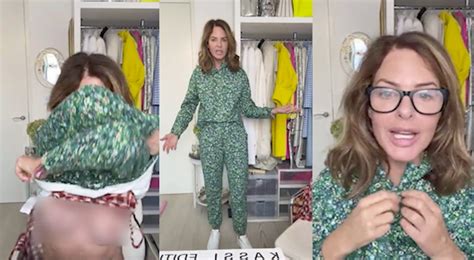 Trinny Woodall Red Faced After Accidentally Flashing Boobs To Fans On