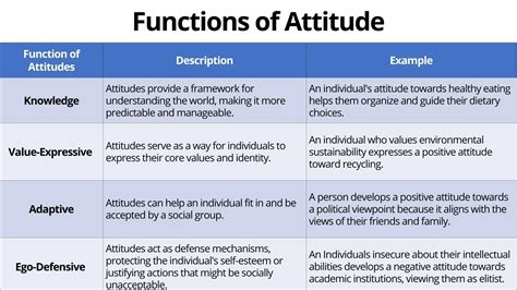Functions Of Attitude Theory