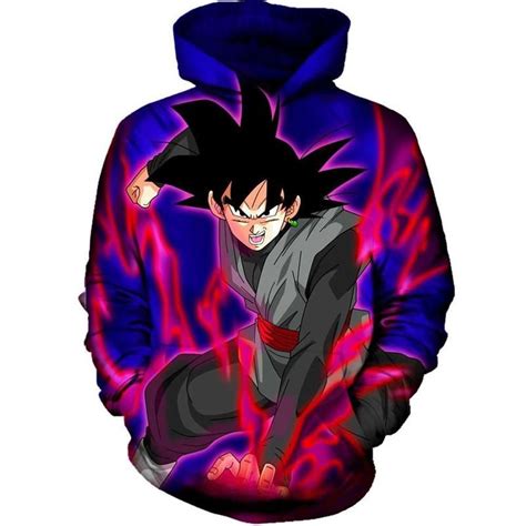 Black Goku Power Unisex Design Goku Black Goku Anime Hoodie