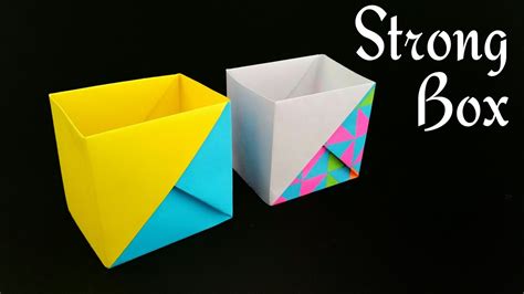 Simple Origami A4 Origami Box Out Of A4 Paper Paper Craft