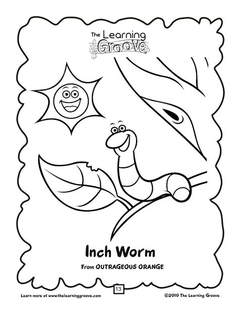 Inchworm Coloring Page At Free Printable Colorings