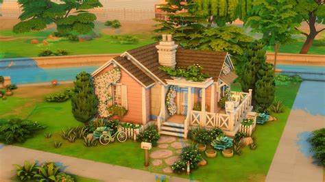 Tiny Pink Home 💗 Sims 4 Speed Build Youtube