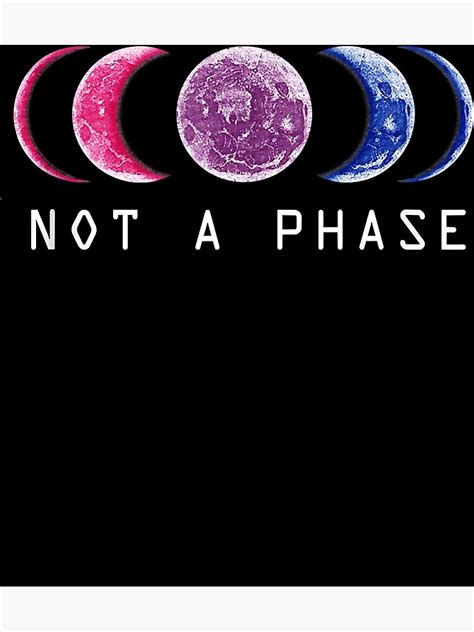 Bi Pride Not A Phase Bisexual Pride Moon Lgbt Lgbtq Tank Top Poster For Sale By