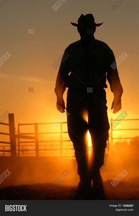 Sunset Cowboy Image And Photo Free Trial Bigstock