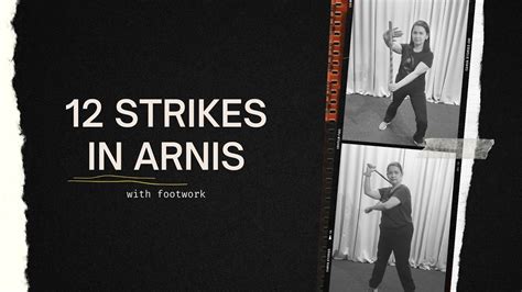 12 Striking Techniques With Footwork Arnis Youtube