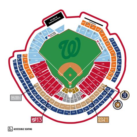 Nationals Seat Map Washington Nationals