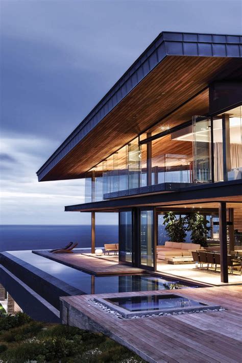 Dazzling Cliff Top Modern Wood Glass And Concrete Home By Saota Beautiful Modern Homes House