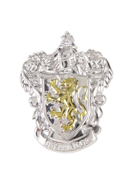 Harry Potter Gryffindor Crest Pewter Pin Harry Potter Merchandise
