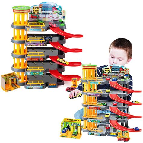Buy New 4 Story Rail Car Parking Lot Toy Multi Layer