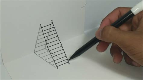 Cara Menggambar 3 Dimensi Tangga Dengan Cepat Dan Mudah How To Draw