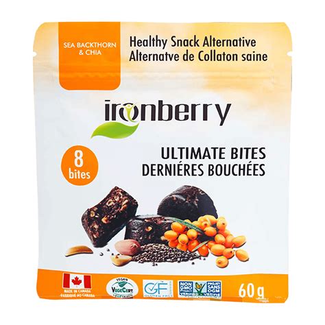 Ultimate Bites Chia And Sea Buckthorn Iron Berry Canada And Usa