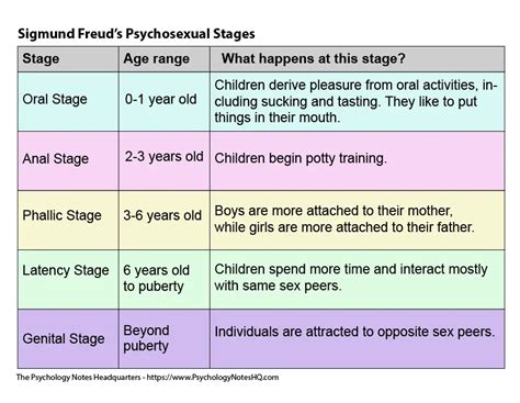 Stages Of Sigmund Freud
