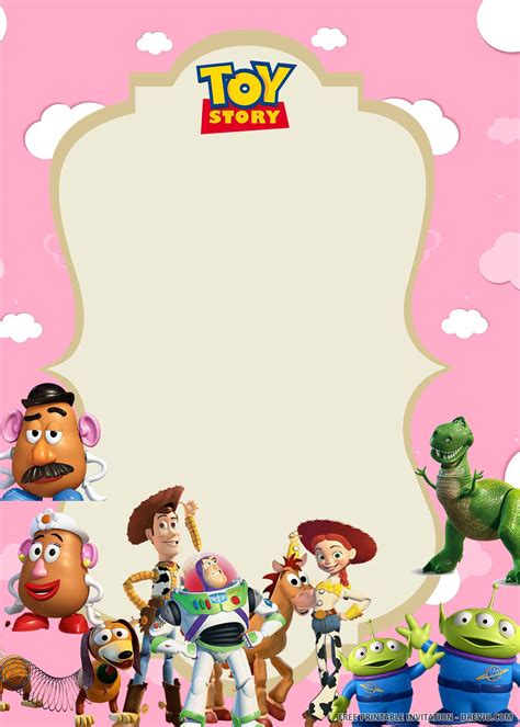 Free Printable Toy Story Birthday Invitation Template Download