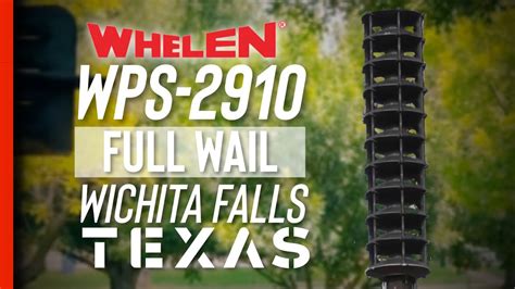 Whelen Wps 2910 Siren Test Full Wail Wichita Falls Wichita Co Tx