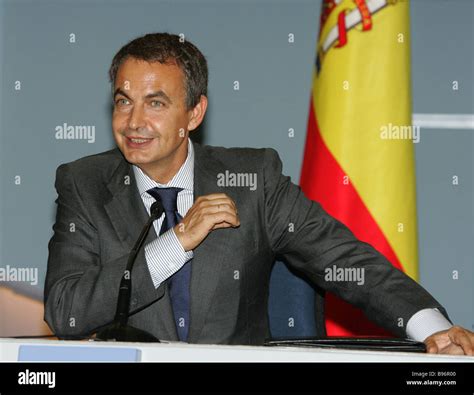 spanish prime minister jose luis rodriguez zapatero addressing a news conference in the bocharov