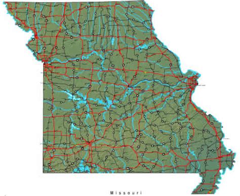 Missouri Map - online maps of Missouri State
