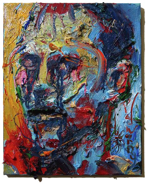 Buy Original Abstract Oil Painting Impressionism Outsider Portrait