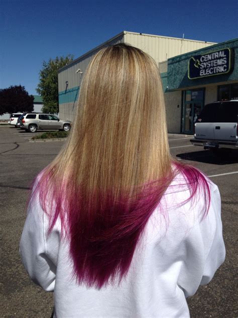 3.7 out of 5 stars. Dip dyed hair with pink | Dip dye hair, Dyed hair, Beliage ...