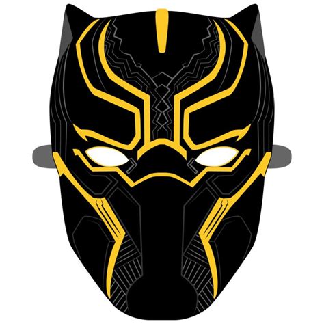 Free Printable Papercraft Within Panther Mask Template Mask Template
