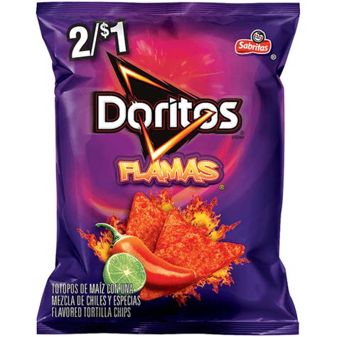 doritos® flamas® flavored tortilla chips 1 25 oz bag snacks chips and dips edwards food giant