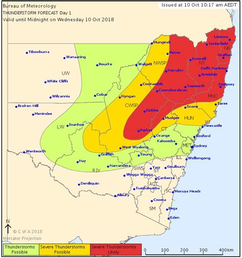 Bureau Of Meteorology New South Wales On Twitter Nswweather Update Severe Thunderstorms