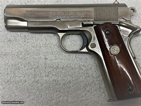 Colt Mk Iv Series 80 Combat Commander Polished Stainless 45 Acp
