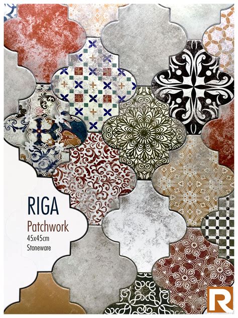 Riga Patchwork Design By Realonda · 45x45cm · Stoneware Realonda