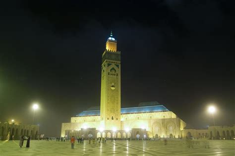 Hassan Ii Mosque By Night View1 Casablanca Morocco Flickr
