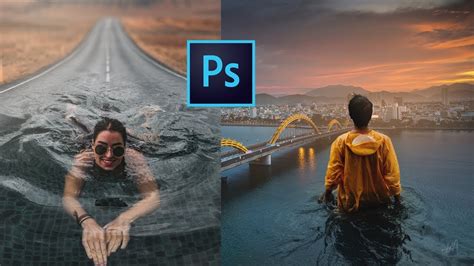 Quick Photoshop Blend Images To A Composite Photoshop Tutorial Youtube
