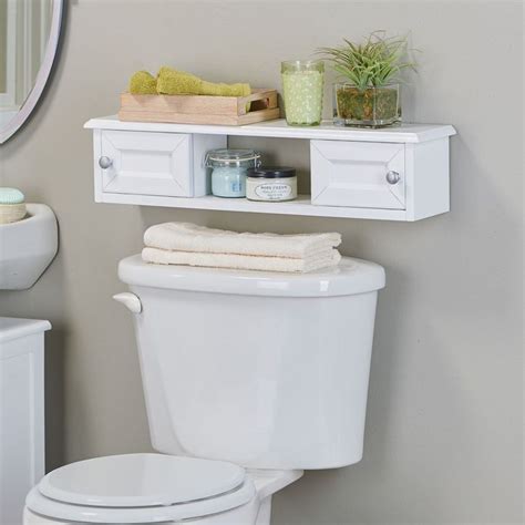 Weatherby Bathroom Slim Wall Mounted Bath Cabinet White