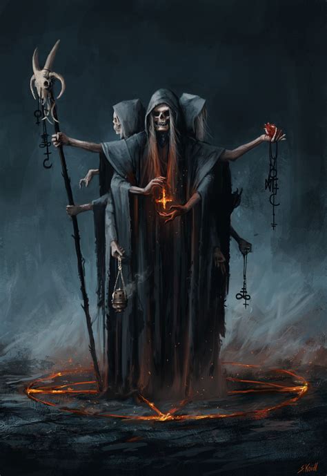 Artstation Demon Stefan Koidl Dark Fantasy Art Grim Reaper Art