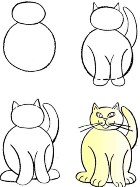 Simple Cat Drawing Examples Anyone Can Try Photofun 4 U Com