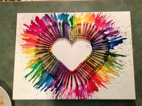 Crayon Art Arts And Crafts Project Arts And Crafts For Teens Crayon