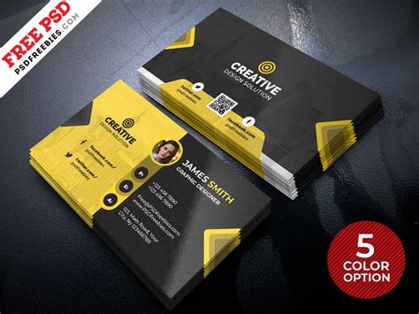 The free virtual business card app has plenty of features. Creative Business Card Design PSD - Free Download ...