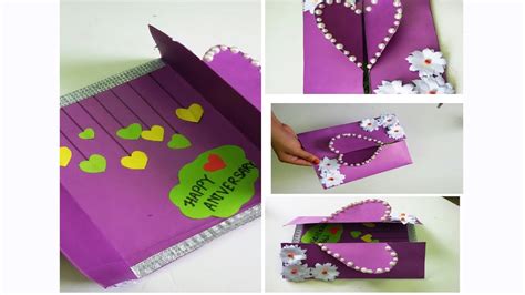 Anniversary Card Ideas For Parents Anniversary Card Handmade Youtube