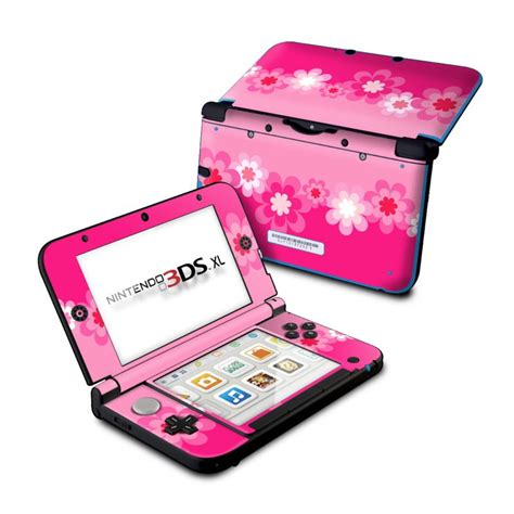 Nintendo 3ds Xl Skin Retro Pink Flowers By Decalgirl Collective